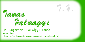 tamas halmagyi business card